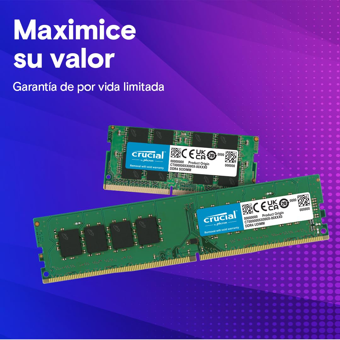 Crucial RAM DDR4 16GB Kit (2x8GB) 2400MHz SODIMM CL17, Memoria